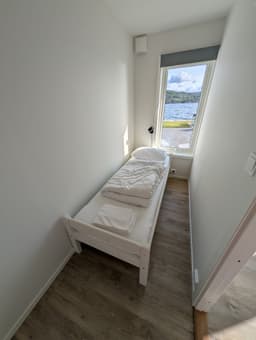 Bedroom with a sea view from the bed
